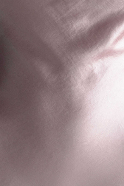 Lilly Robe Maxi Satin à Manches Bouffantes - Rose Poudré