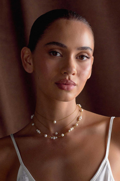 Collier perlé à plusieurs rangs Aryanne - Perle