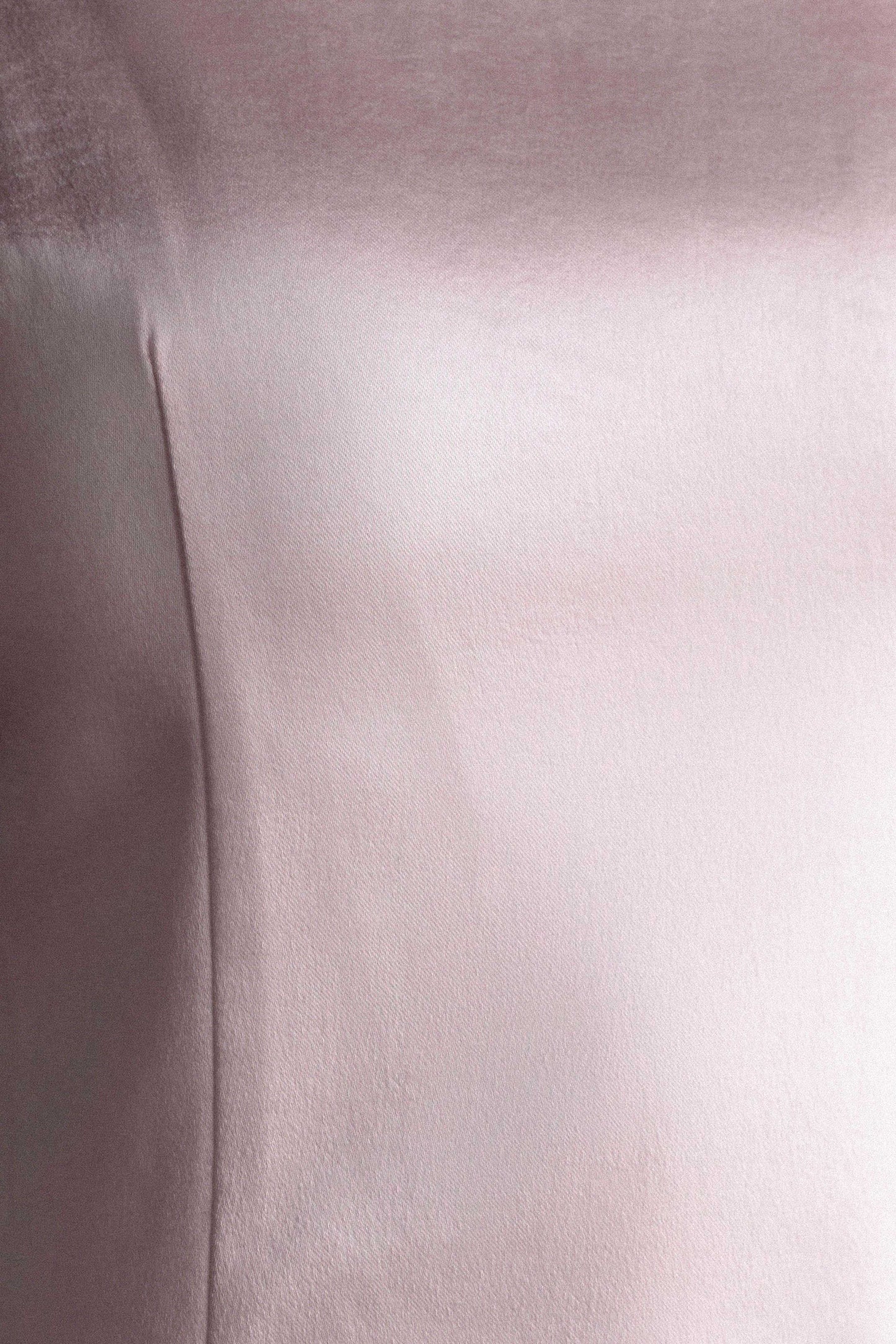 Violet Robe Maxi en Satin Sans Manches - Rose Poudré