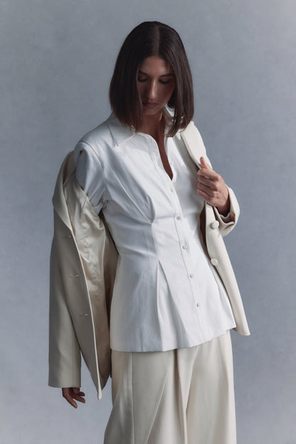 Chemise oversize Rhia - Blanche