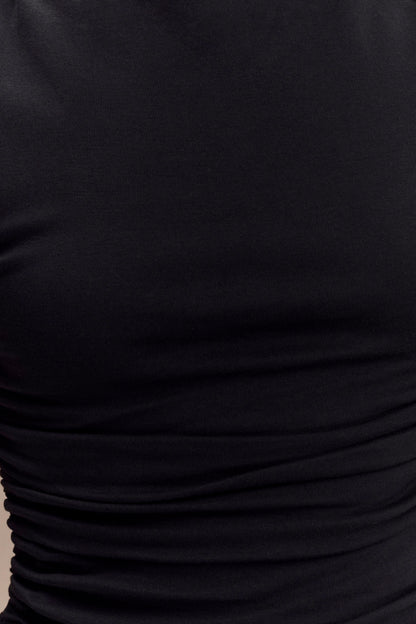 Robe Maxi Sans Manches à Col Haut Elliot - Noir