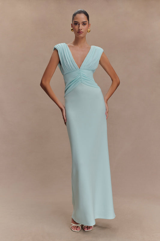 Robe Maxi Monique - Bleu Glace