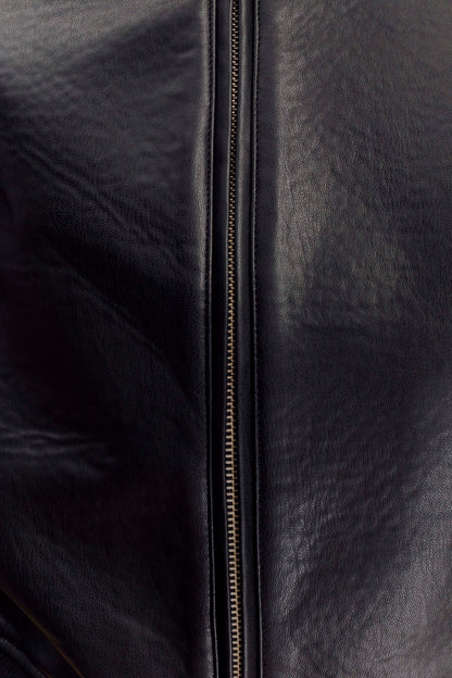 Bomber en simili cuir Codi - Noir
