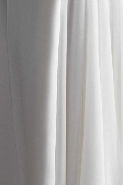 Robe Maxi Satin Sans Bretelles Rosella - Blanche