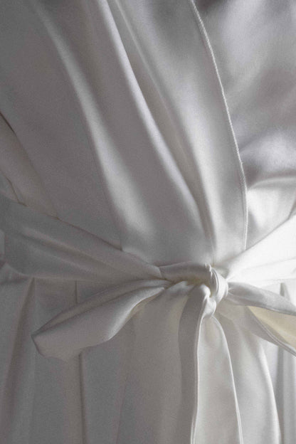 Manteau de mariée en satin Sterling - Ivoire