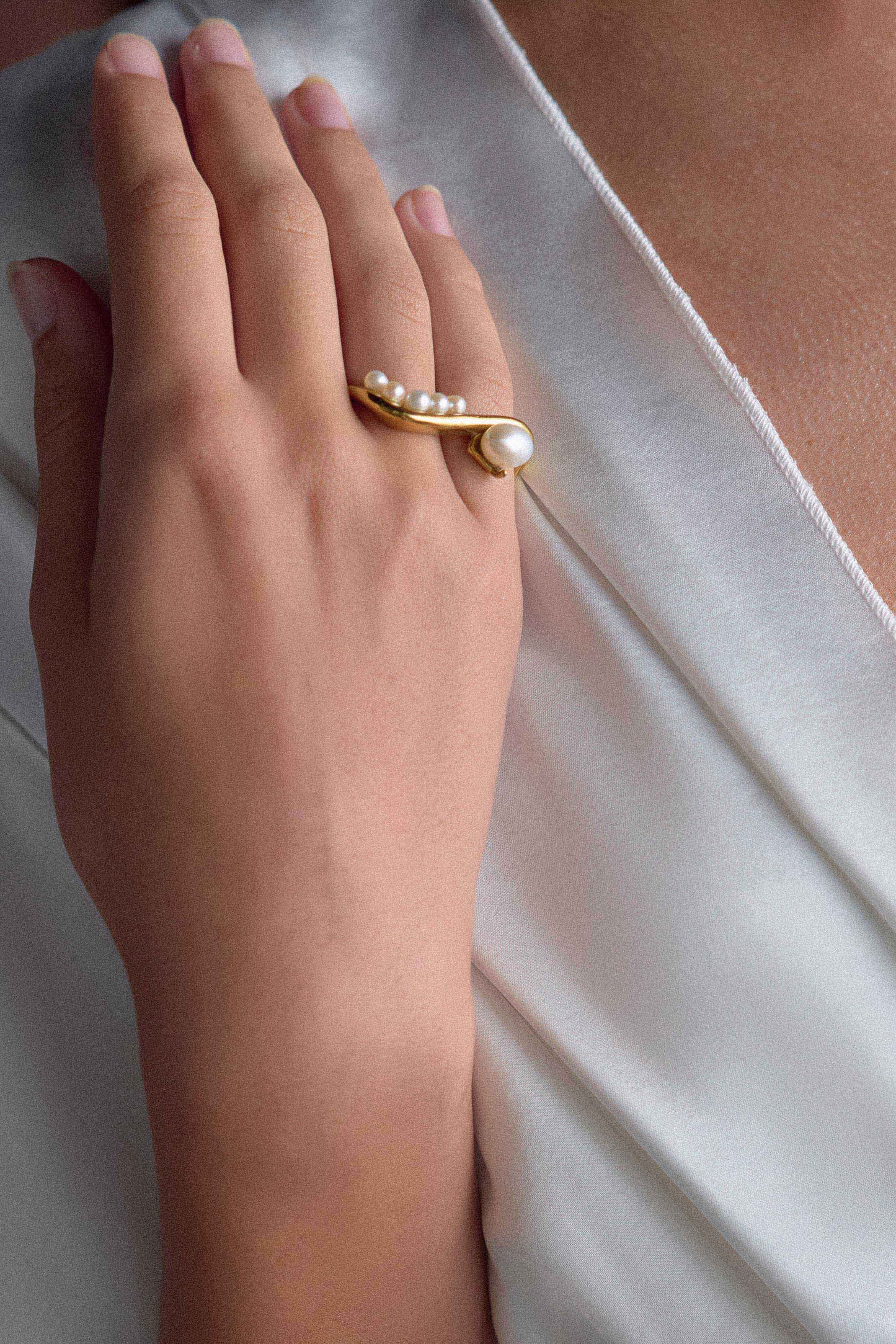 Bague en perle d'eau douce Marleigh - Perle