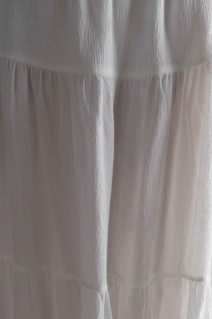 Jupe Maxi en Coton Jacinda - Blanche