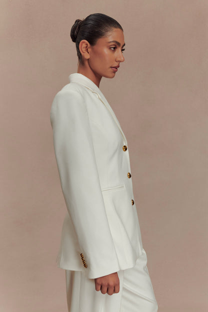 Blazer à taille ajustée Bellamy - Ivoire