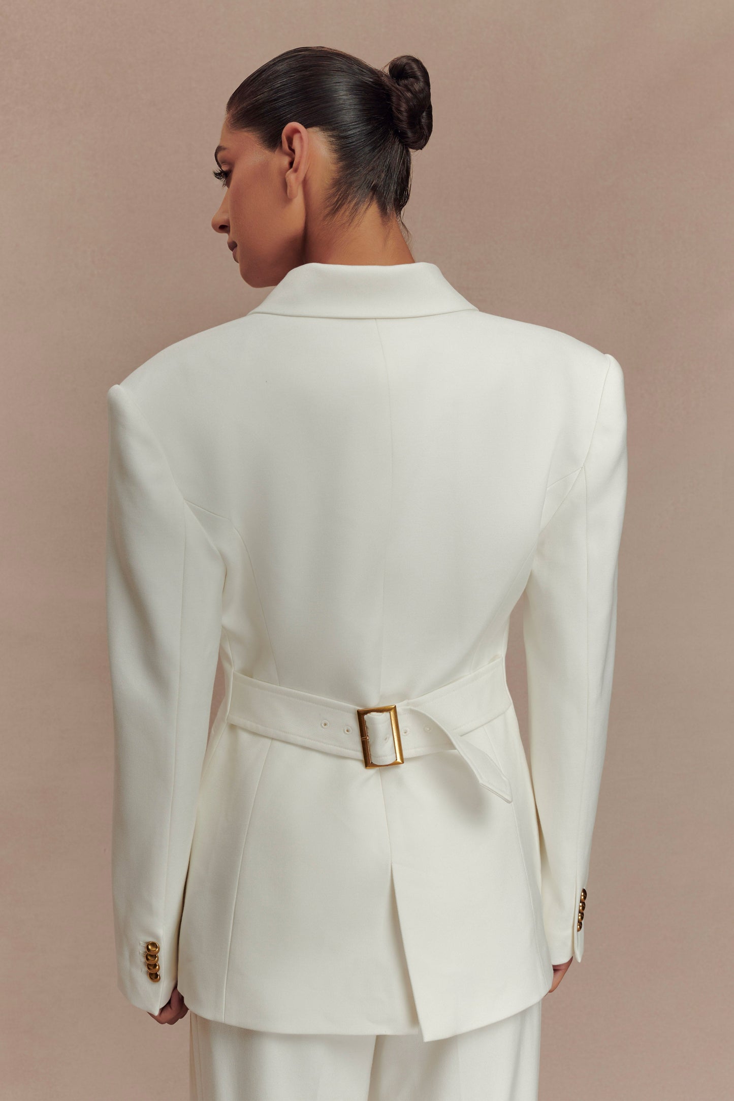 Blazer à taille ajustée Bellamy - Ivoire