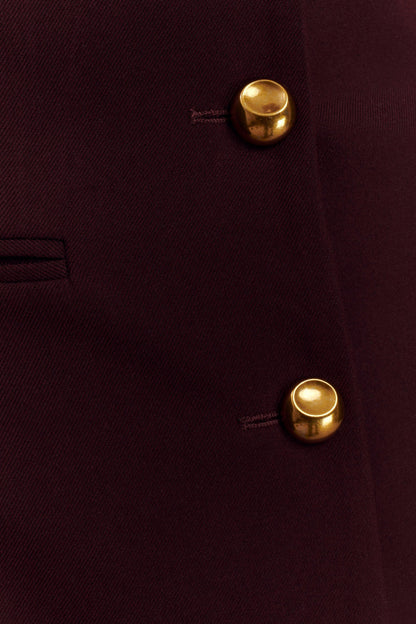 Blazer à taille ajustée Bellamy - Brun-rouge