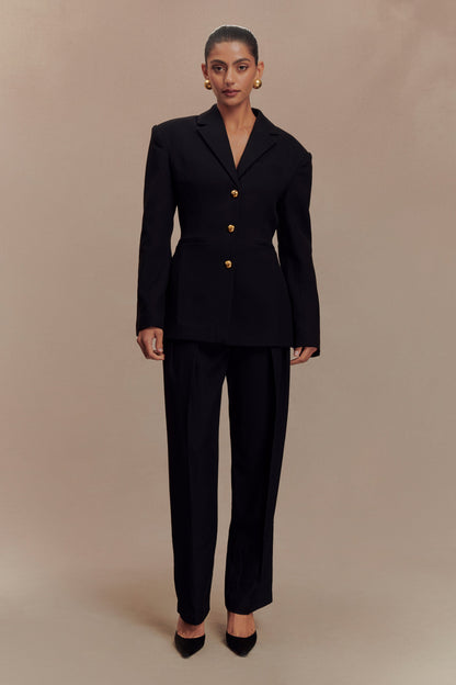 Blazer à taille ajustée Bellamy - Noir
