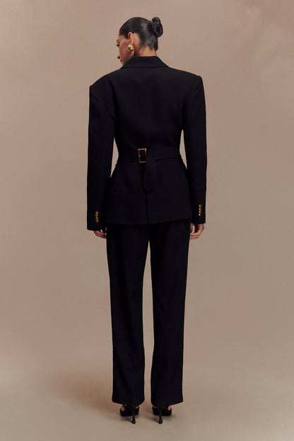 Blazer à taille ajustée Bellamy - Noir