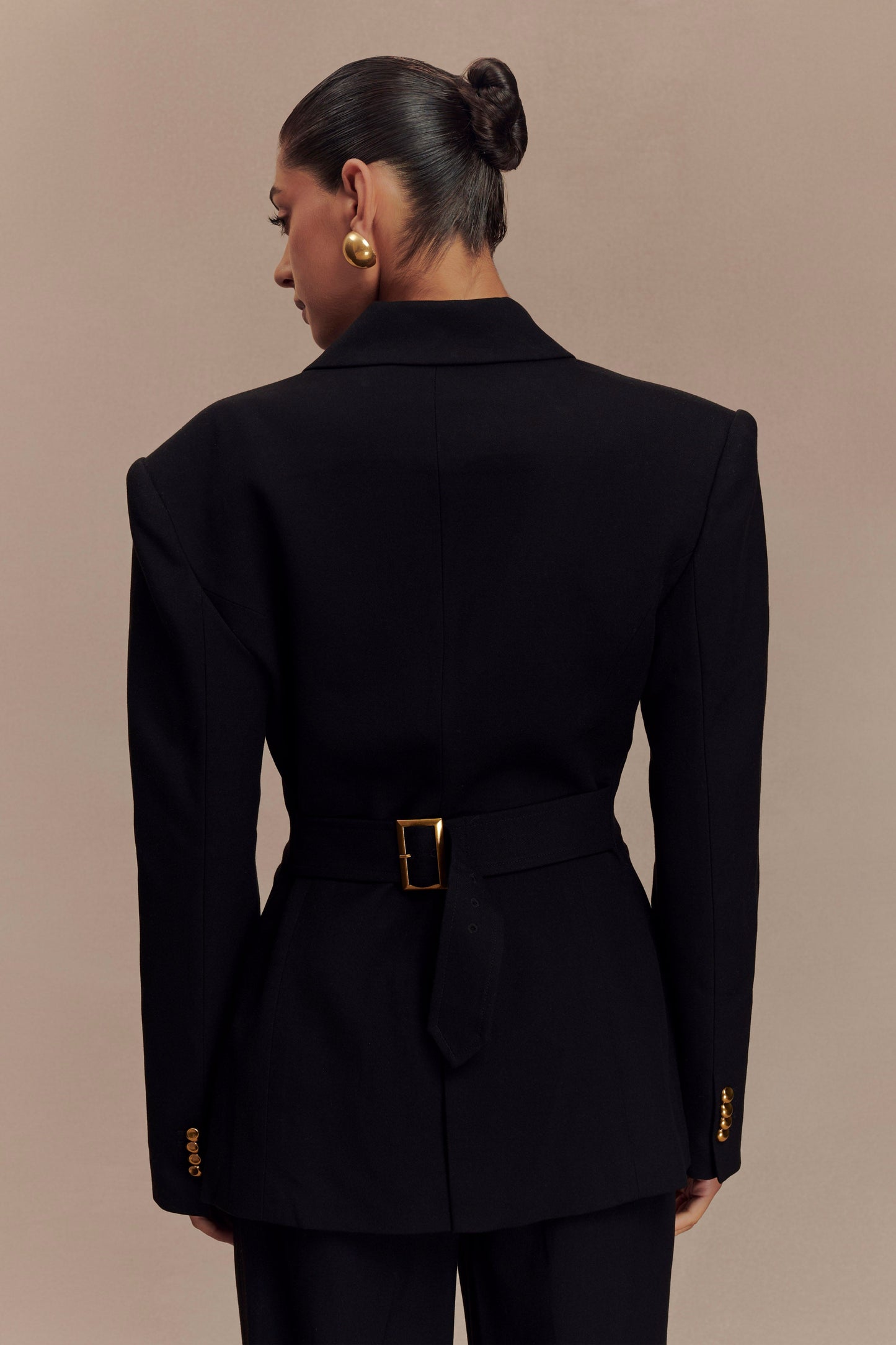 Blazer à taille ajustée Bellamy - Noir