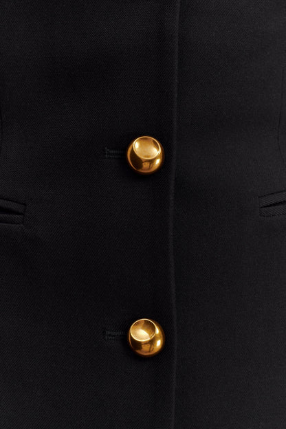 Blazer à taille ajustée Bellamy - Noir