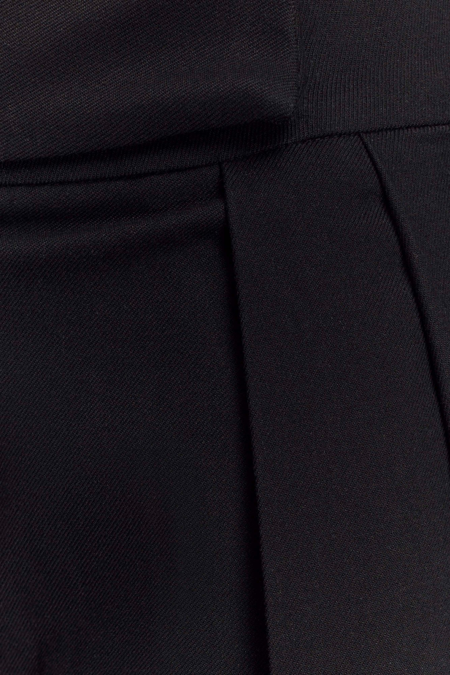 Pantalon à taille haute et plis Penelope - Noir