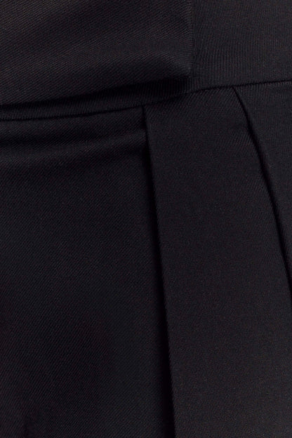 Pantalon à taille haute et plis Penelope - Noir