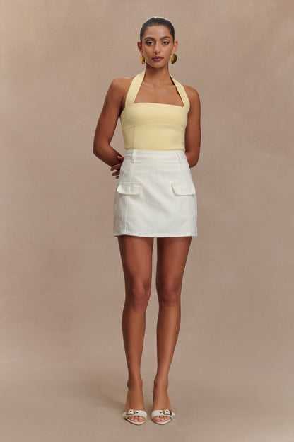 Rosalyn Mini-jupe-short en jean - Blanc