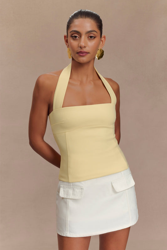 Halter Amelita - Pale Lemon