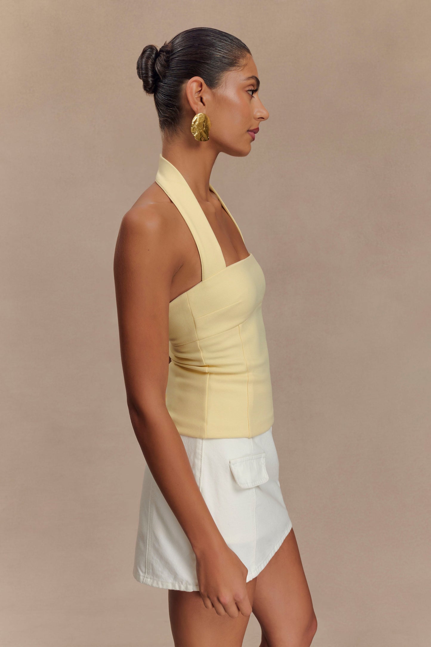 Halter Amelita - Pale Lemon