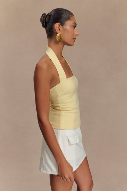 Halter Amelita - Pale Lemon