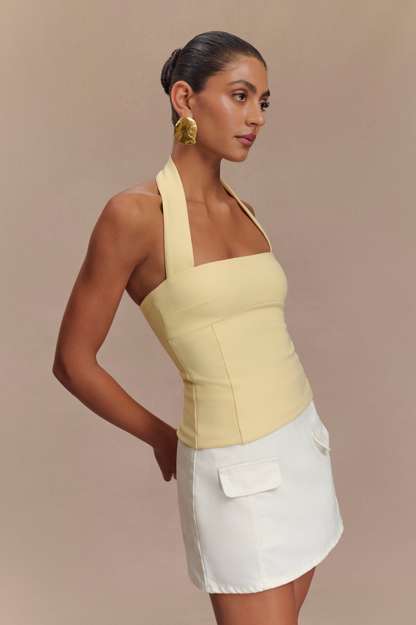 Halter Amelita - Pale Lemon