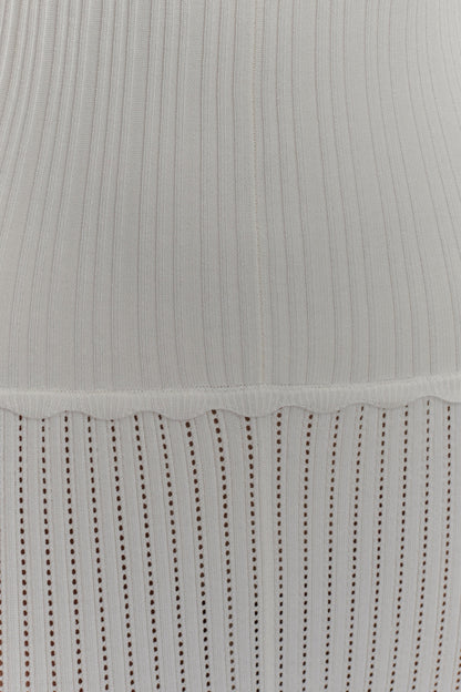 Finley Pointelle Knit Maxi Dress - Ivory