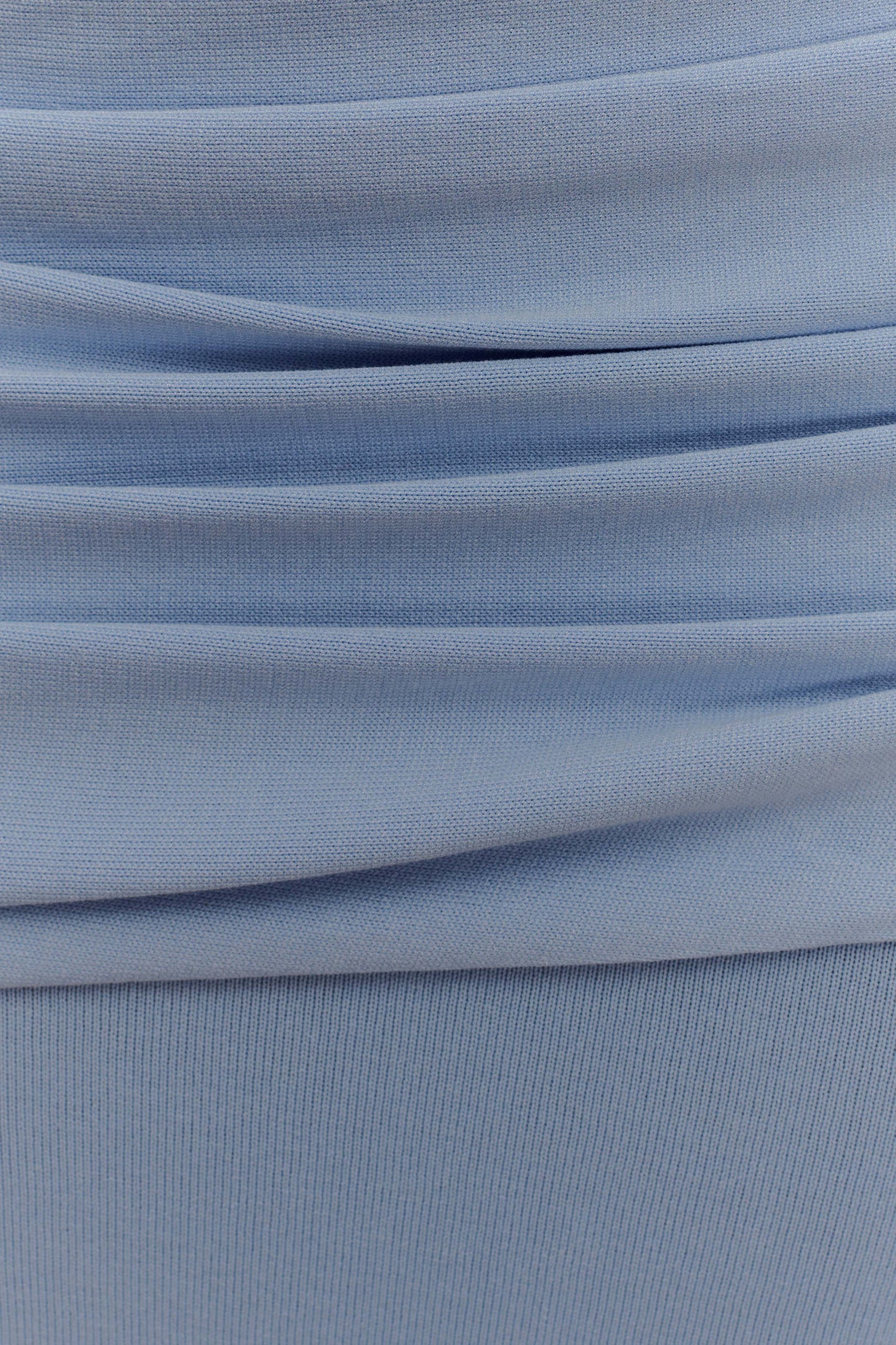 Jupe Maxi en Tricot Plissé Irene - Bleu