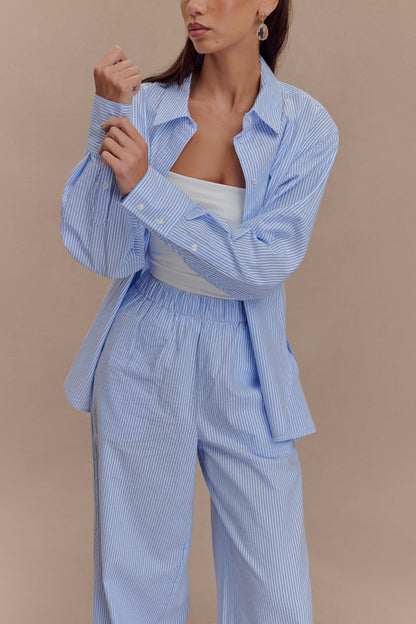 Chemise oversize Hansen - Rayures bleues