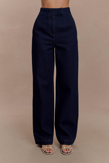 Rayne - Jeans à jambes larges en jean - Bleu indigo