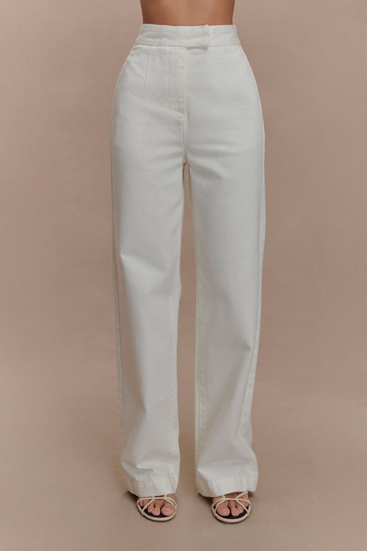 Rayne - Jeans en jean à jambes larges - Blanc