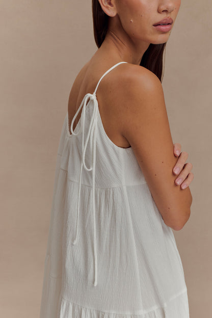 Haut Lenny à nouer devant - Blanc