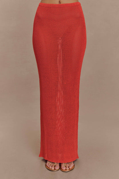 Jupe Maxi Tricot Reagan - Orange