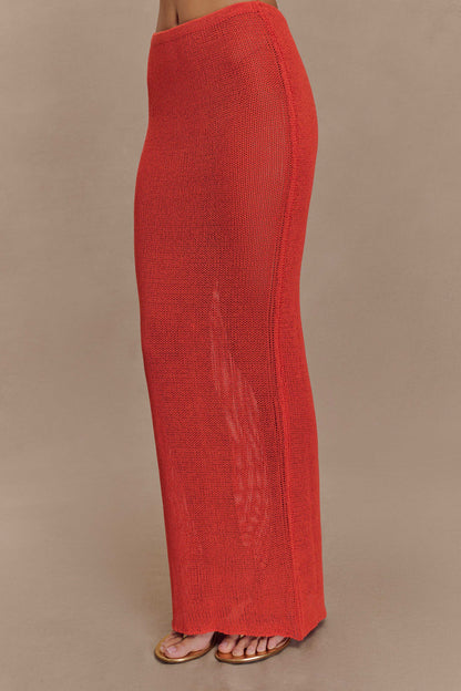 Jupe Maxi Tricot Reagan - Orange