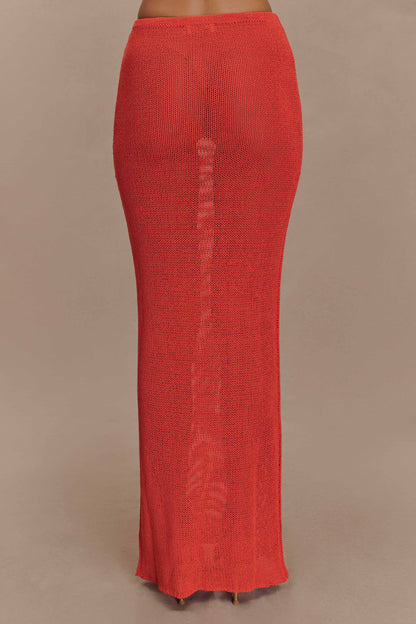 Jupe Maxi Tricot Reagan - Orange