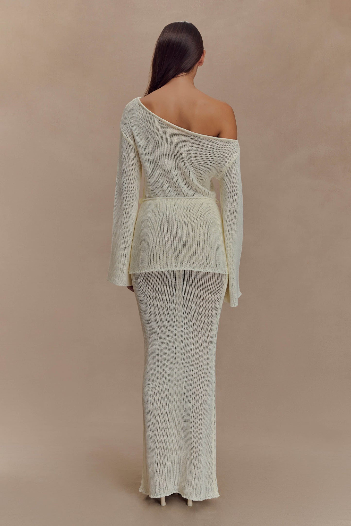 Reagan Haut en Tricot Décolleté Croisé - Blanc