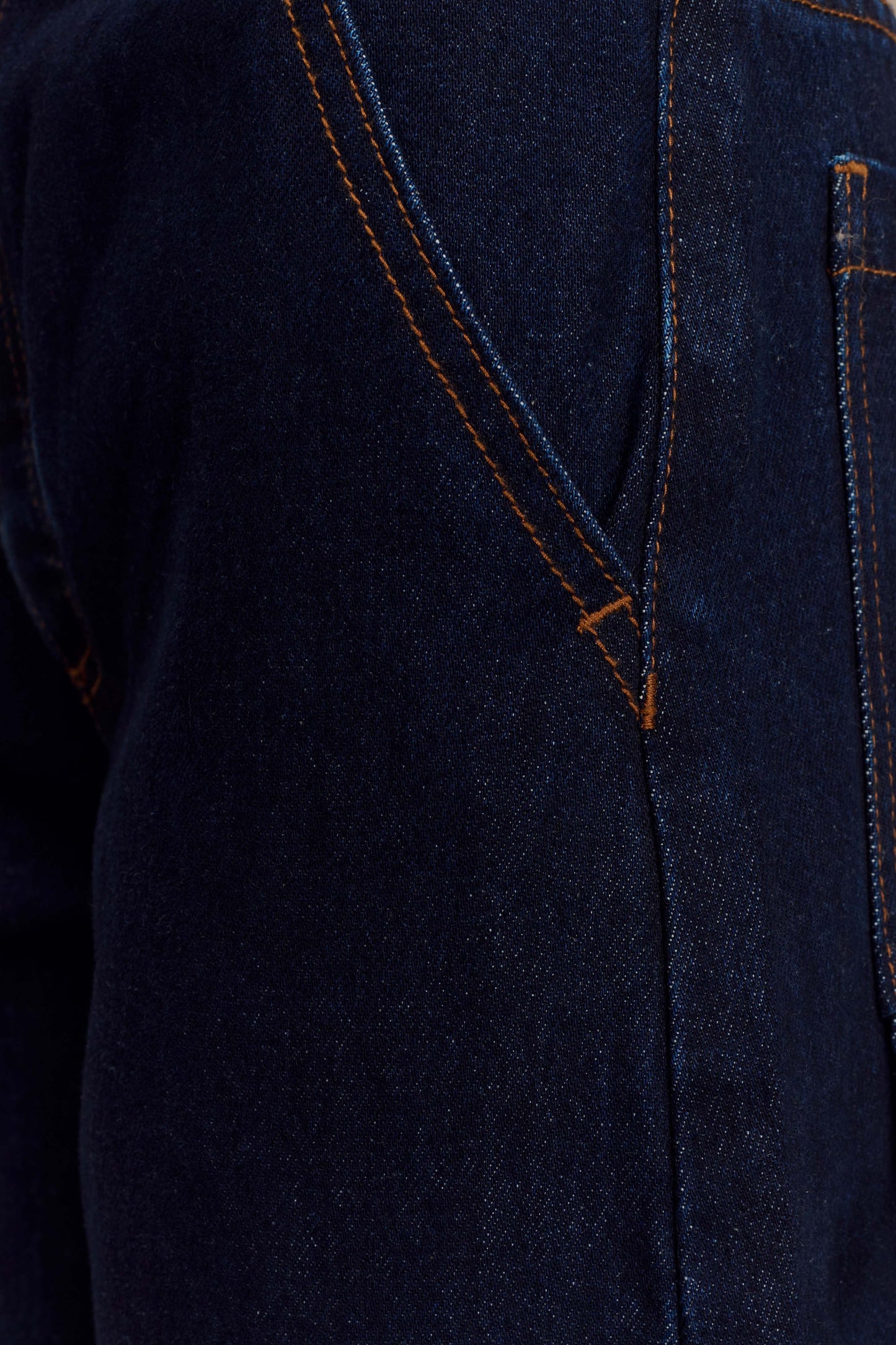 Jeans Barrel Renata - Bleu Indigo