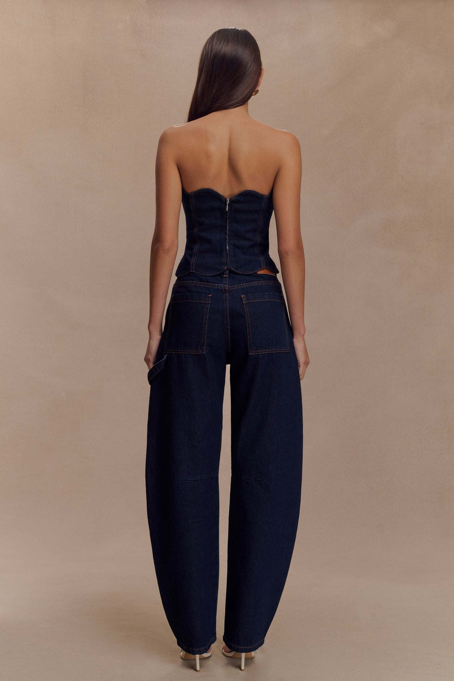 Jeans Barrel Renata - Bleu Indigo