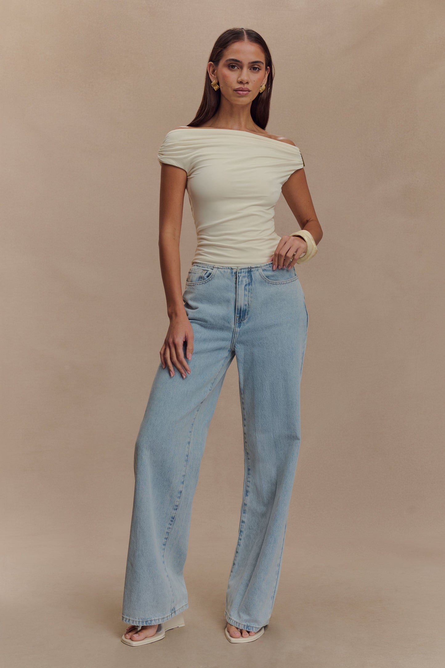 Top Kinsley Slinky avec accessoires - Ivoire