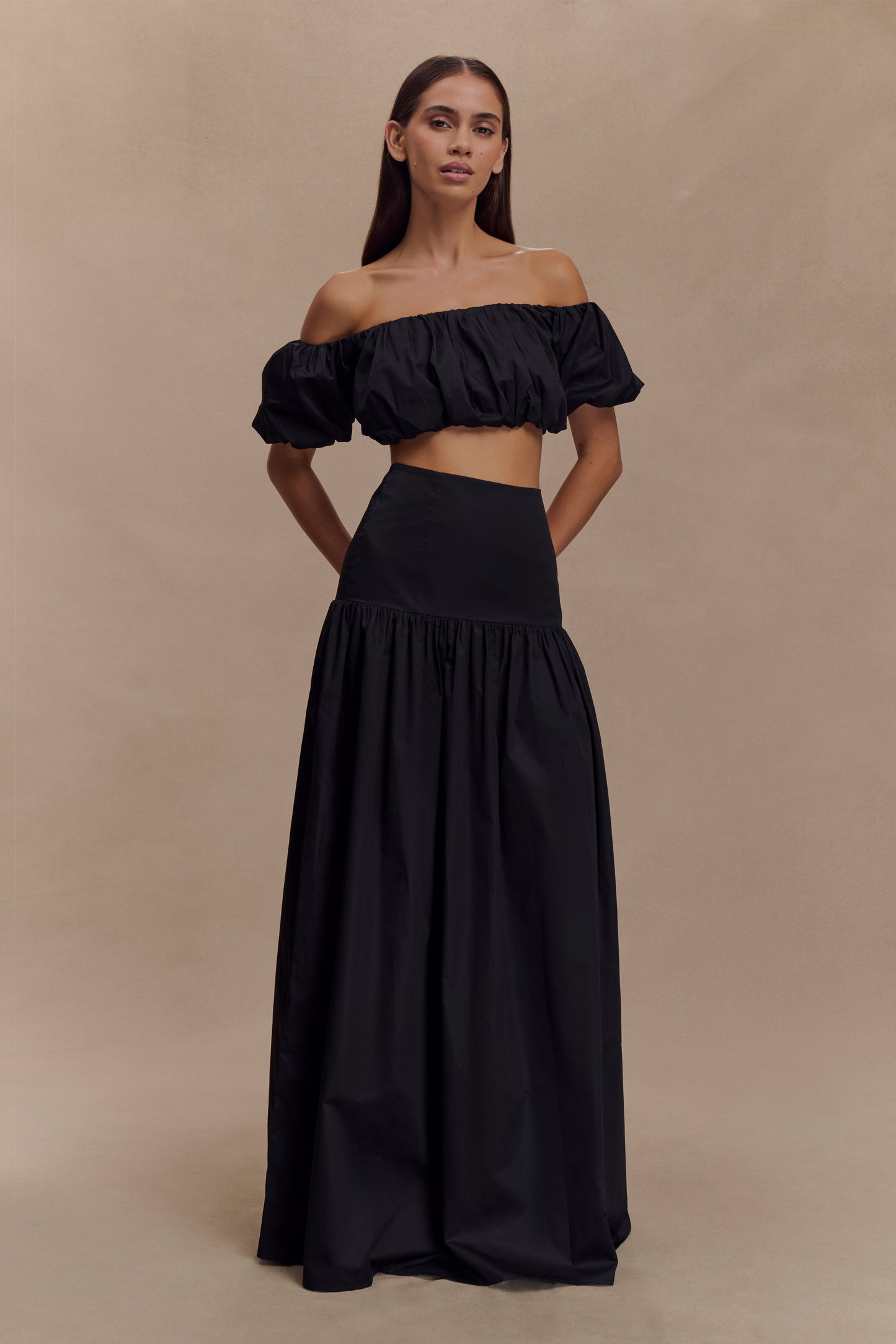 Jupe Maxi Automnale - Noire