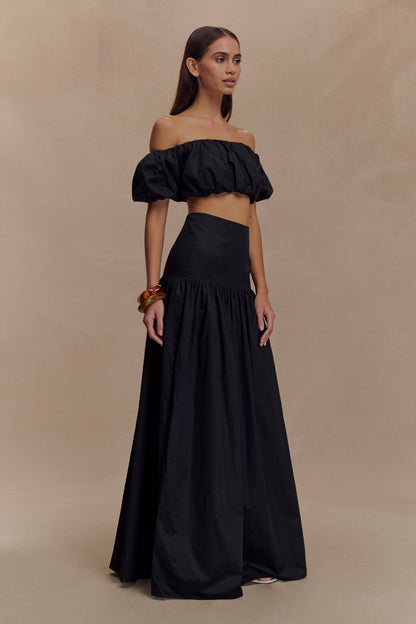Jupe Maxi Automnale - Noire