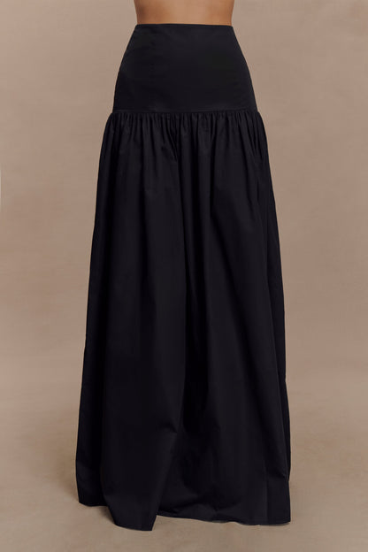 Jupe Maxi Automnale - Noire