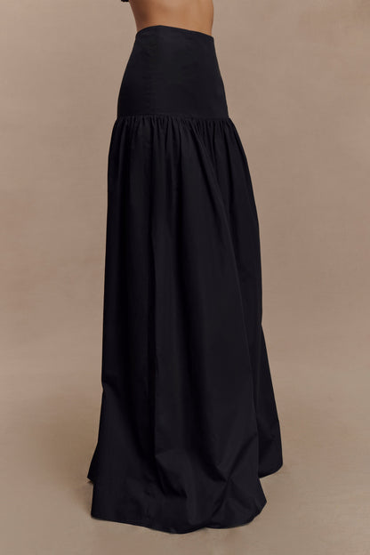 Jupe Maxi Automnale - Noire