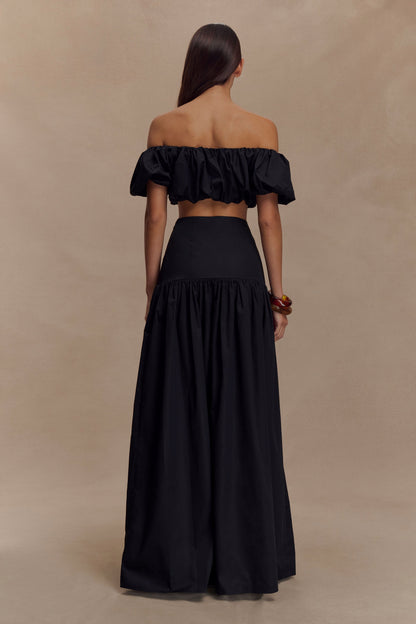 Jupe Maxi Automnale - Noire
