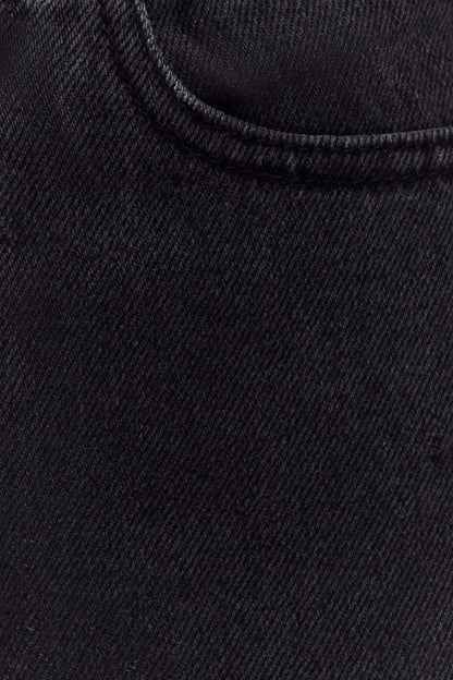 Jeans en jean taille mi-haute Caitlin - Noir délavé
