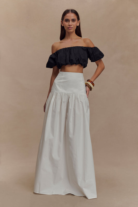 Jupe Maxi Automne - Blanche