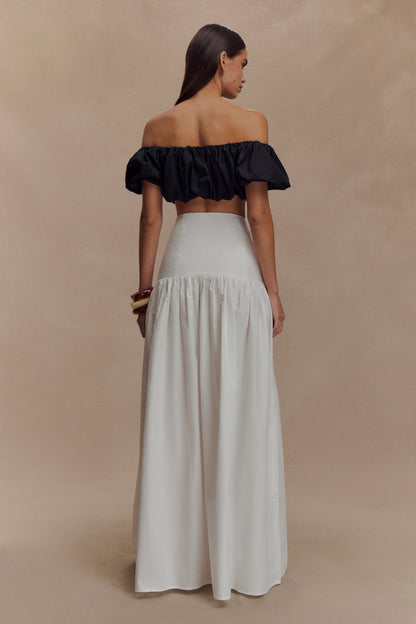 Jupe Maxi Automne - Blanche