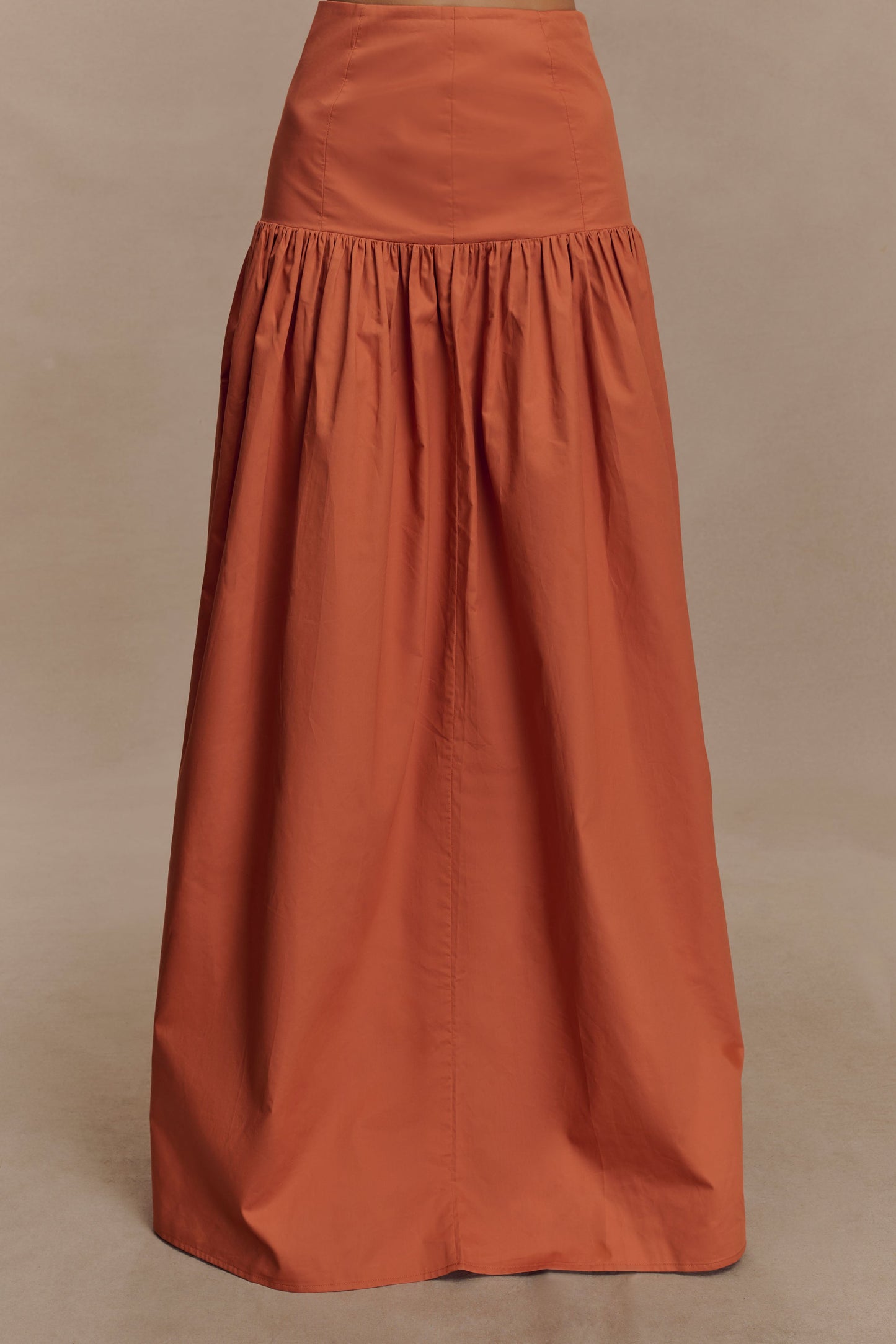 Jupe Maxi Automne - Orange Brûlé