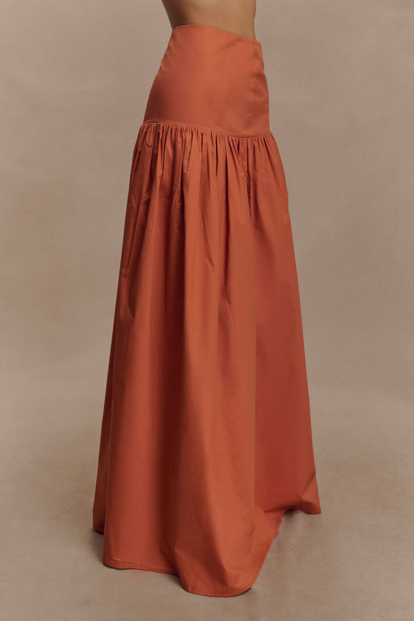 Jupe Maxi Automne - Orange Brûlé