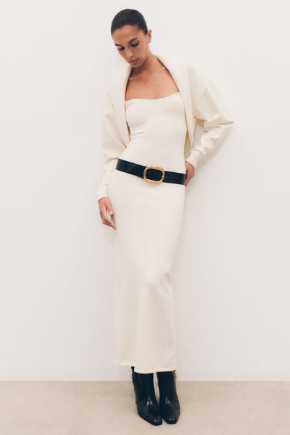 Robe Maxi Tricot Kingston - Ivoire