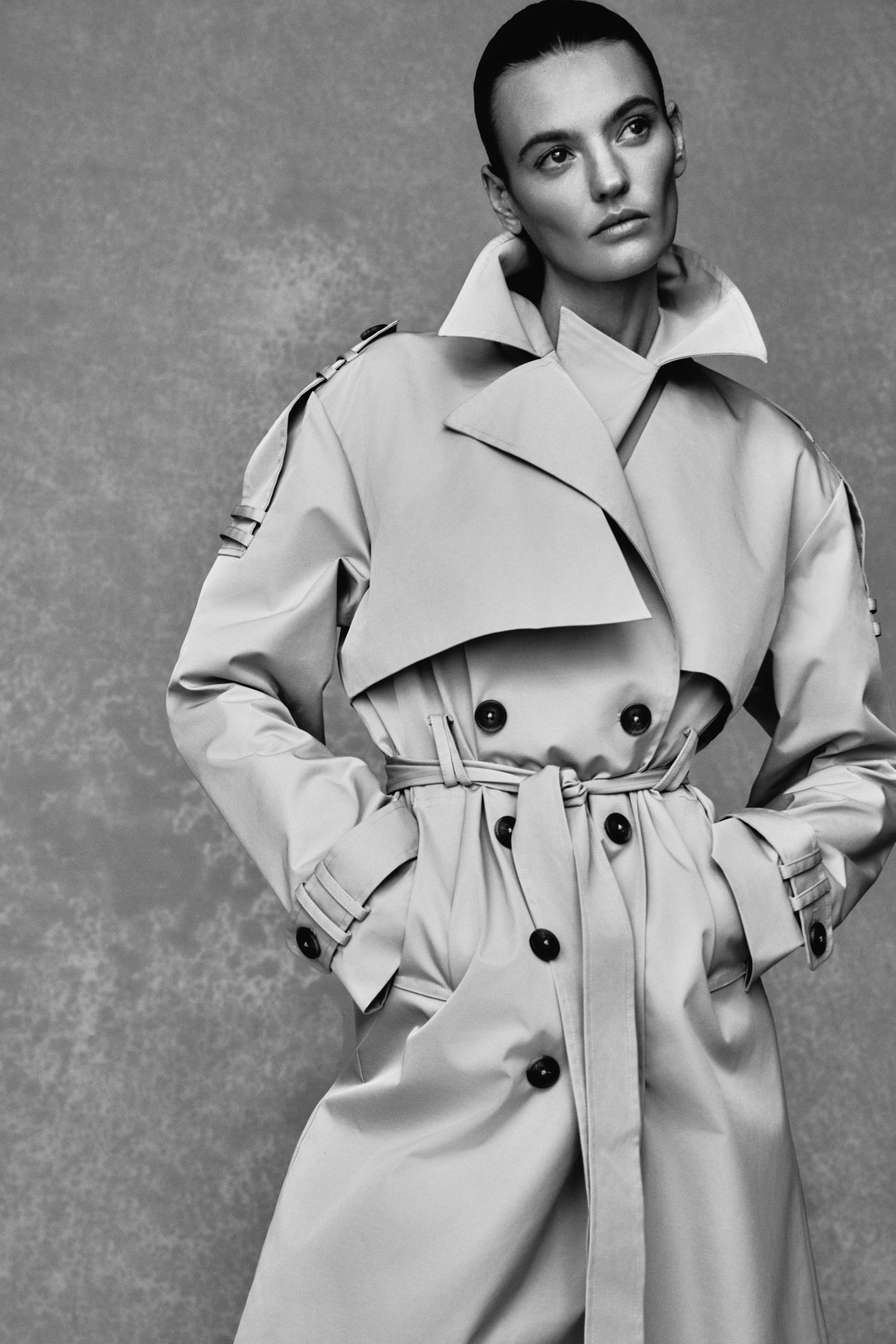 Manteau-tranchée Lois en twill - Camel